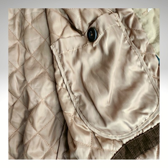 ORVIS Men’s XXL Heritage Barn Canvas Field Coat Jacket 100% Cotton Quilted Tan - Picture 8 of 8